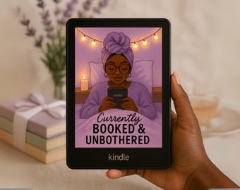 Black Girl Kindle Lock Screen, Kindle Colorsoft and Kindle Paperwhite Screen Saver, Kindle Scribe Kindle Basic Wallpaper, Digital Download