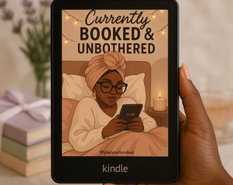 Black Girl Kindle Lock Screen, Kindle Colorsoft and Kindle Paperwhite Screen Saver, Kindle Scribe Kindle Basic Wallpaper, Digital Download