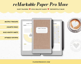 Remarkable Paper Pro Move Productivity Templates – Habit Tracker