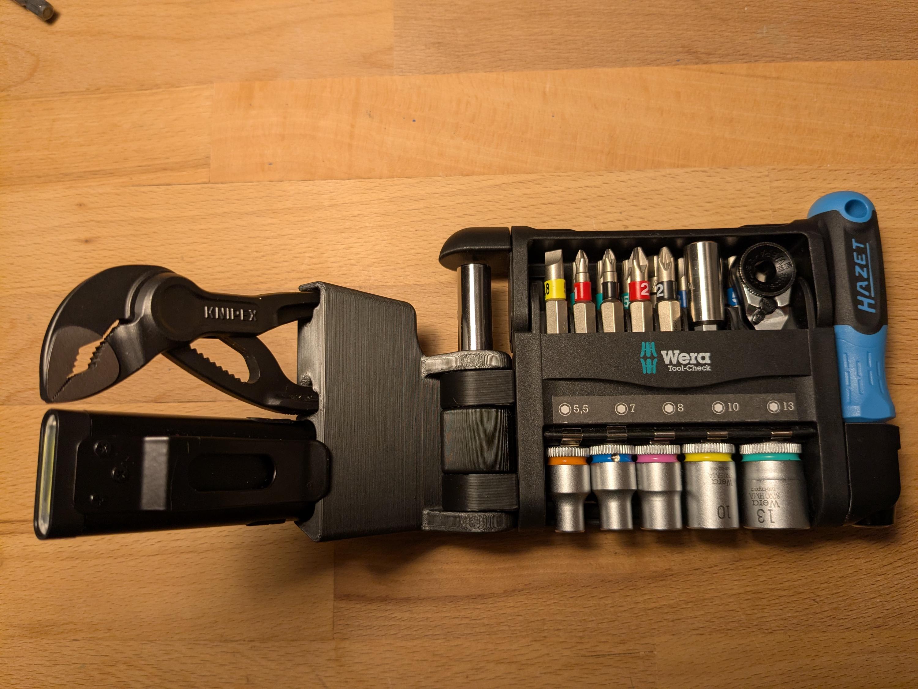 Wera Tool Check Mini Add-on Hazet Bit Holder, Knipex Cobra XS