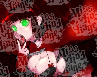 PRÉ-VENDA: Playmat "Pretty Horrors" da MissHo3VT (Arte de MeloRune)