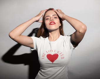 The Love Club T-Shirt | Red Heart Graphic Tee