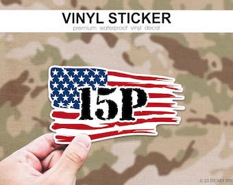 15P Aviation Operations Sticker for Aircraft Dispatcher, 15 Papa Army MOS Decal, Military Flight Ops Gift, Gift for 15P Soldier