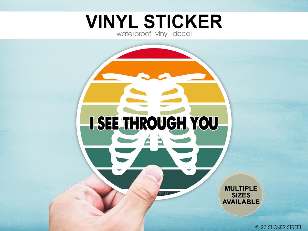 I See Through You Sticker for Radiologic Technologist | X-ray Tech Gift ...