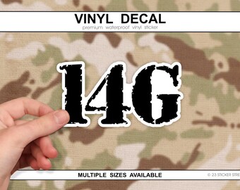 Army 14G Sticker for Air Defense Battle Management | ADA Command and Control, 14G Army MOS Decal