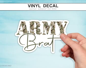 Army Brat Sticker, Gift for Military Child, Army Family Pride, Army Youth Gift, Gift for Army Kids