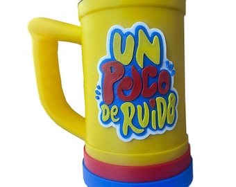 Chop Jarra de cerveza Un Poco de Ruido incluye mini llavero, vaso de gran capacidad multifuncional 500ml