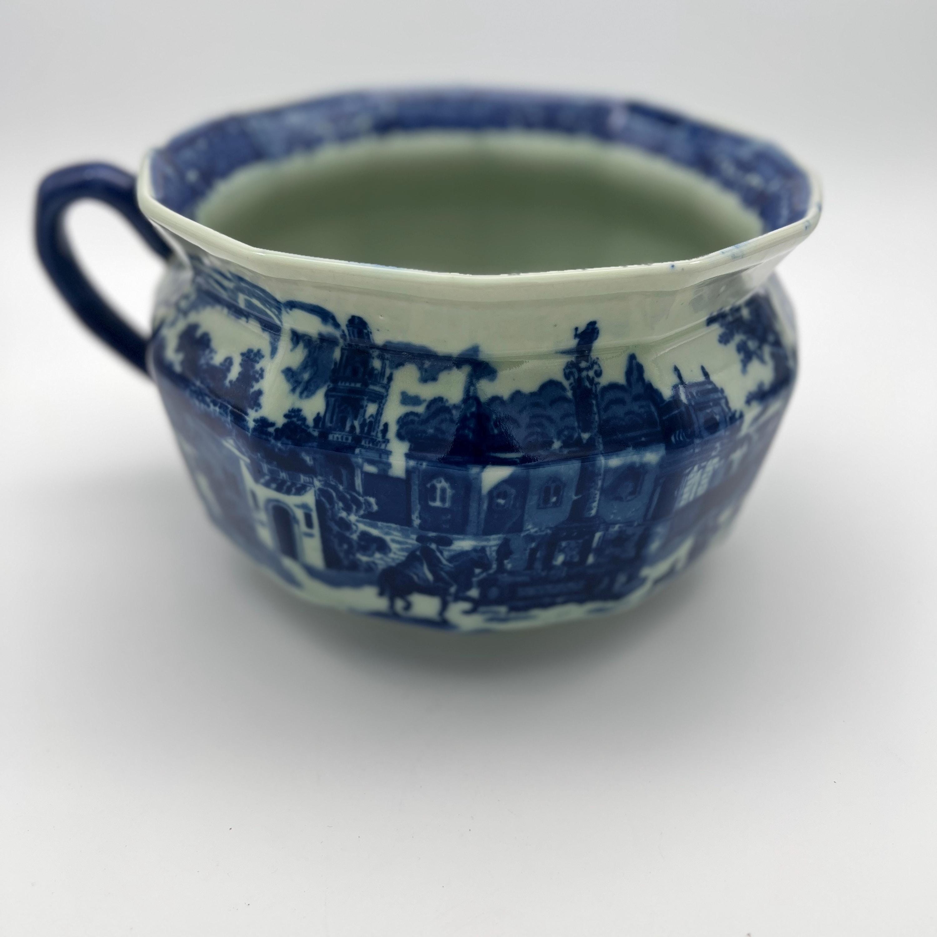 Blue Willow Chamber Pot - Etsy