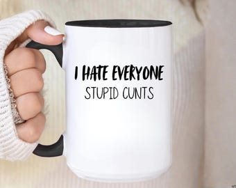 Funny Mug, Sarcastic Coffee Cup for Coworker or Anti Social Gift