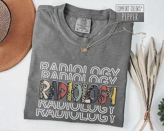 Radiology Tech Shirt, Comfort Colors Cotton Tee, Medical Gift