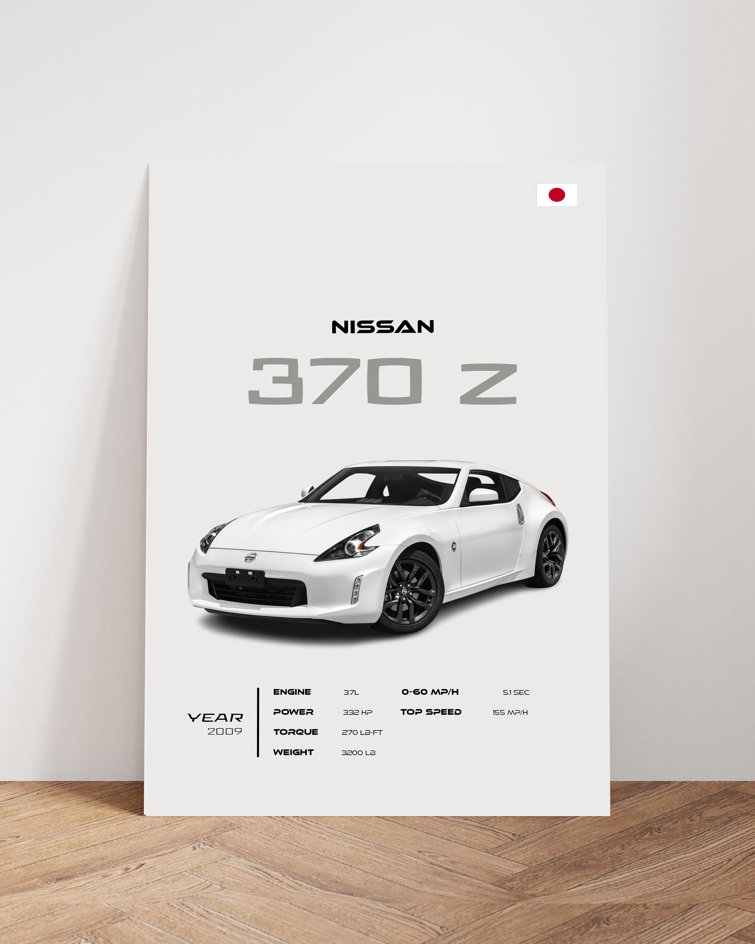 Nissan 370Z Poster: Japanese Sports Car Wall Art - Etsy