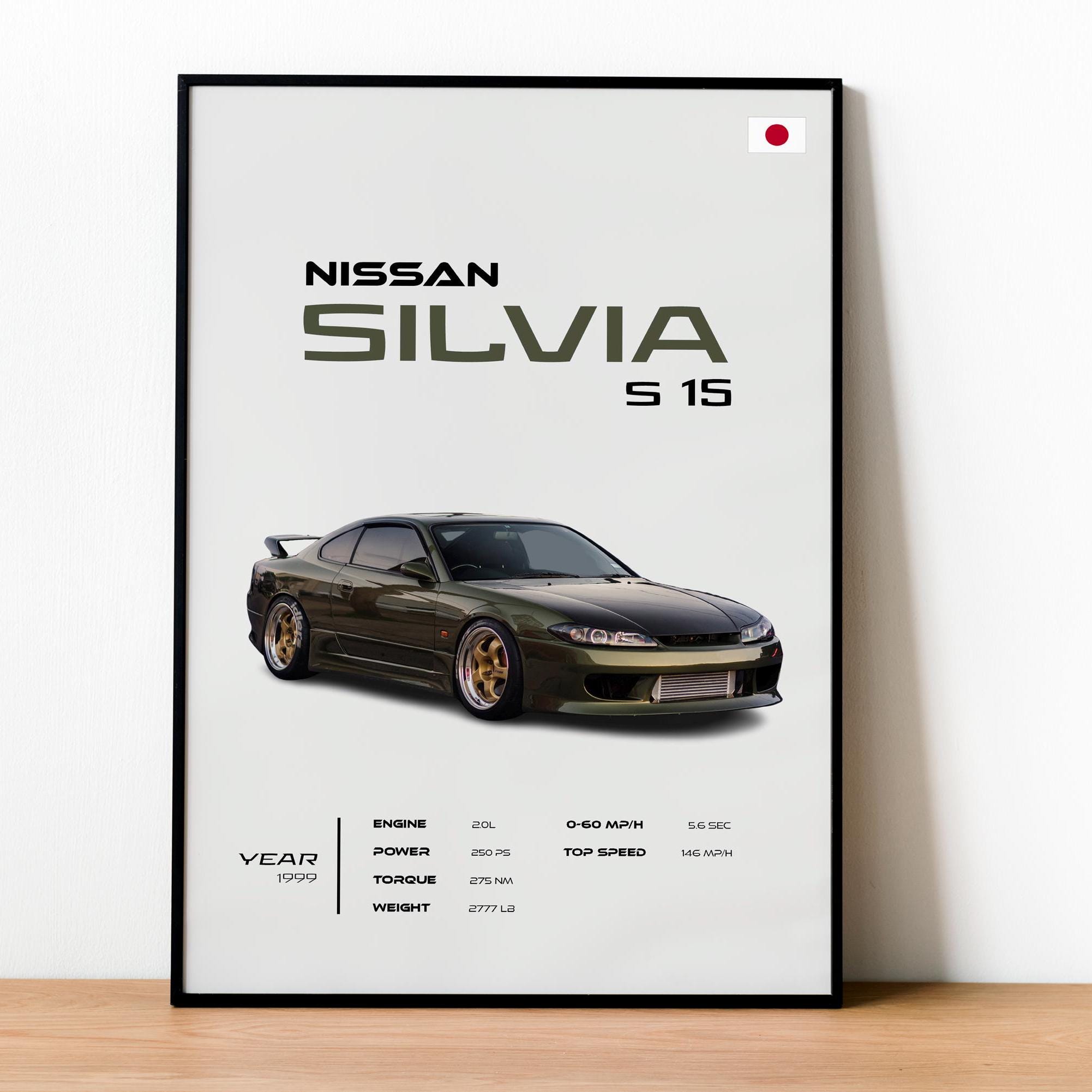 Nissan Silvia S15 Poster, JDM Car Wall Art - Etsy