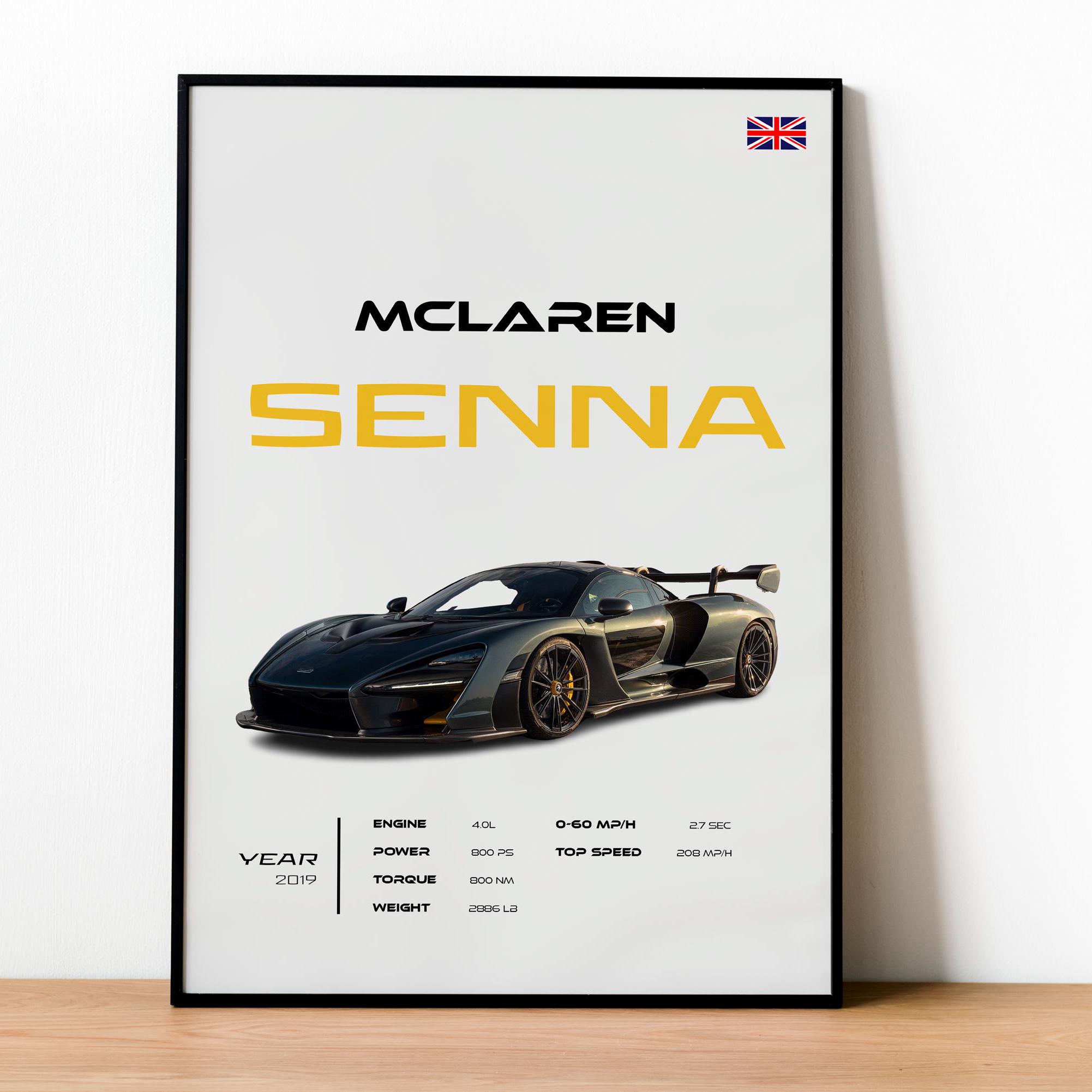 Mclaren Senna Poster: Hypercar Motorsport Art Print - Etsy