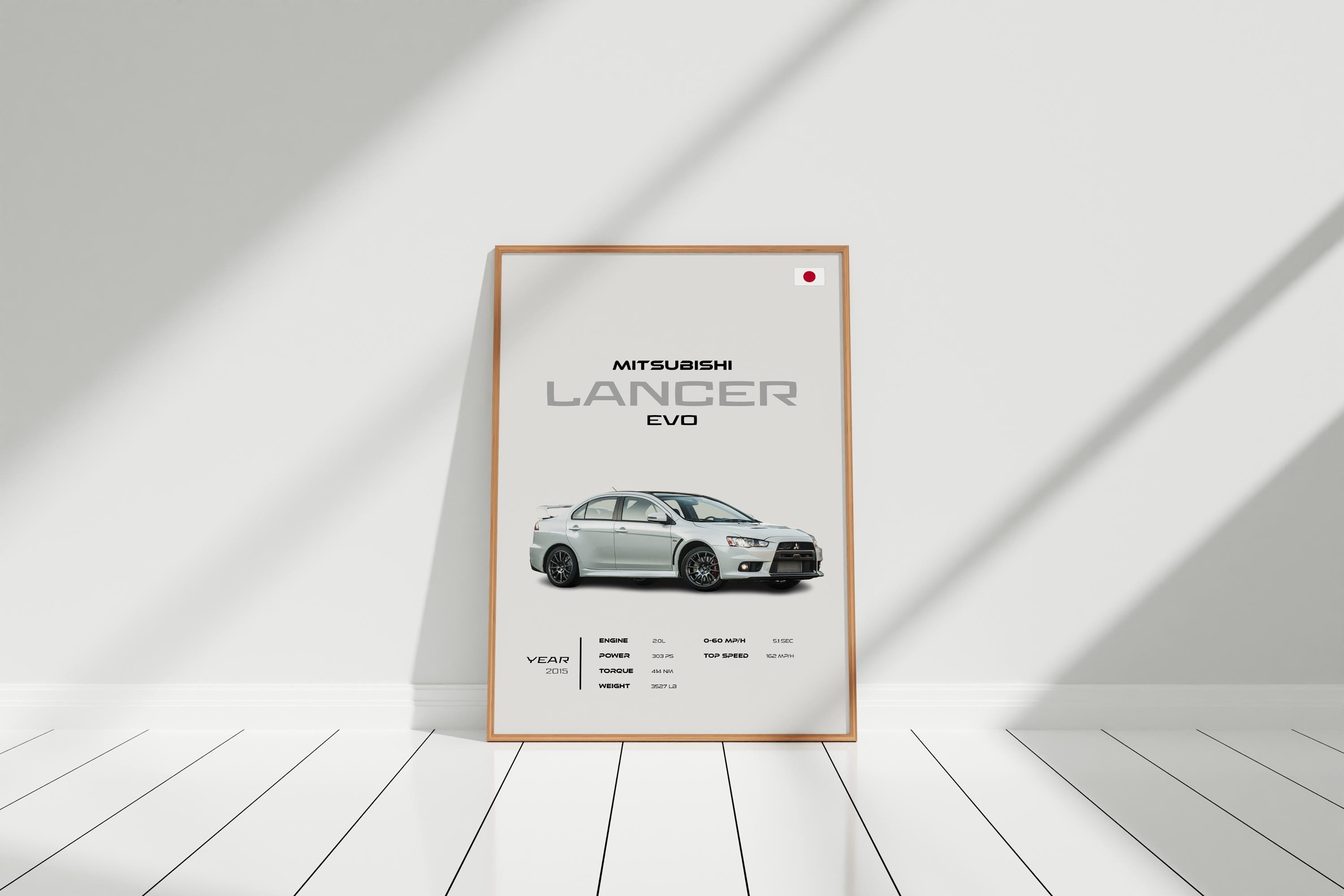 Lancer Rally Poster Mitsubishi Lancer Evolution Poster – JDM Car Print, Sports Car Wall Art ...