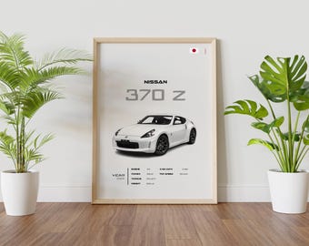 Nissan 370Z Poster: Japanese Sports Car Wall Art - Etsy
