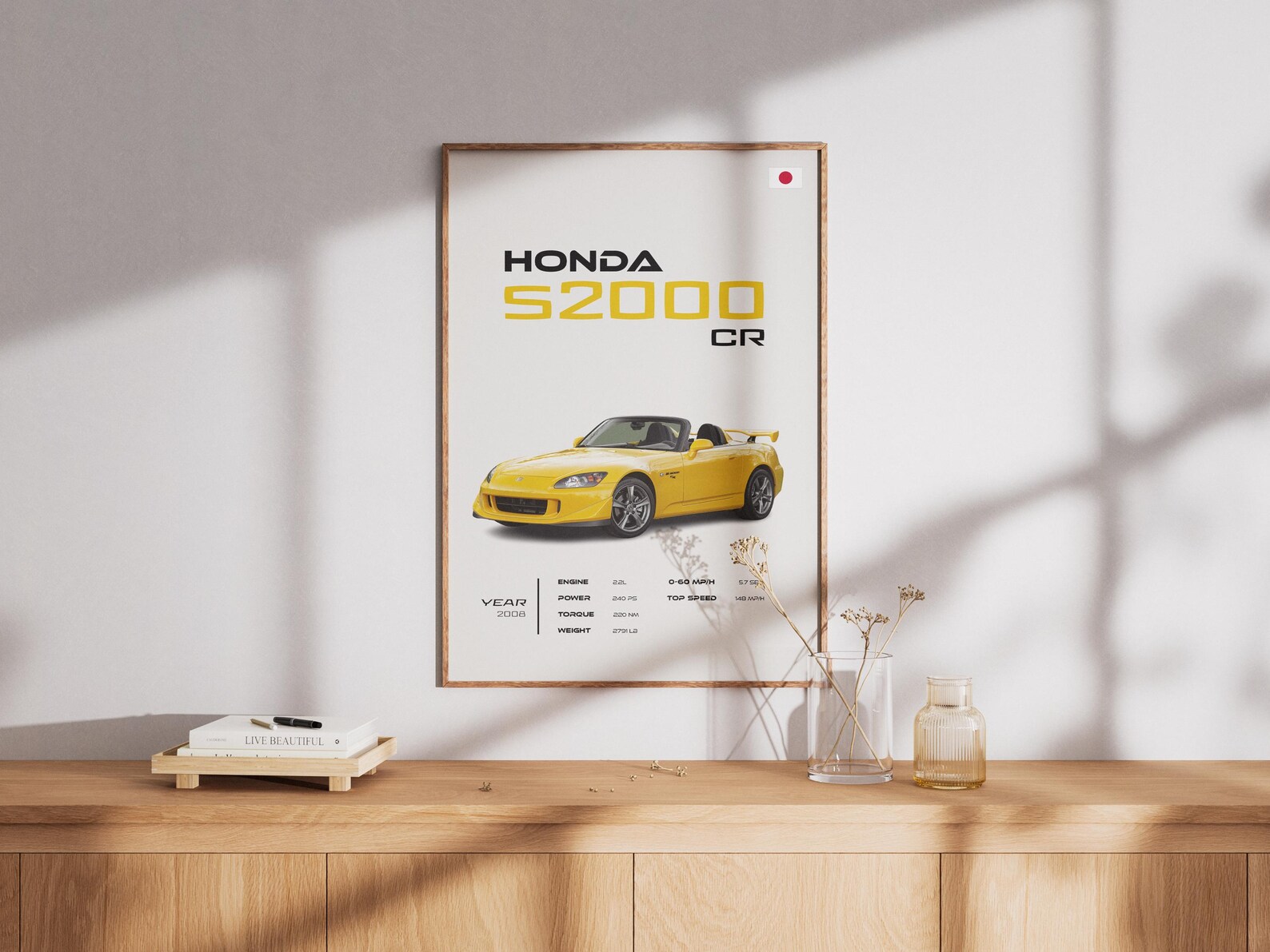 S2000 Poster Honda S2000 CR Poster, Japanese Sports Car Wall Art, Automotive Decor ...