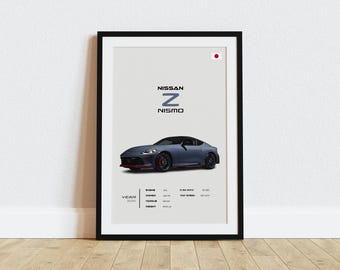 Nissan Z Nismo Poster - JDM Sports Car Wall Art, Garage Decor - Etsy