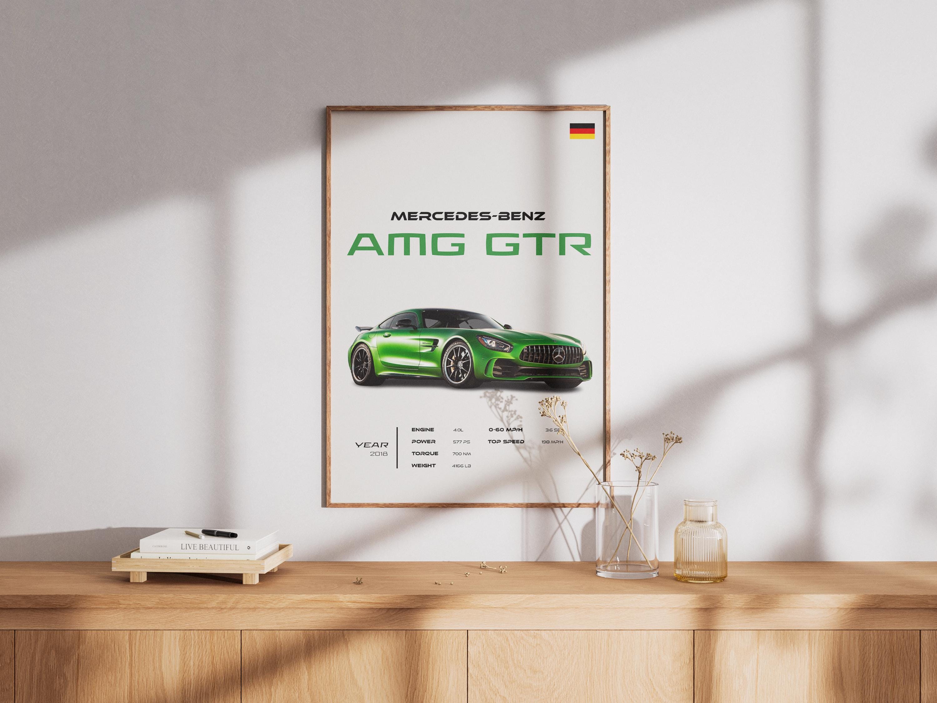 Amg Rapper Poster Mercedes-benz AMG GTR Poster, Supercar Wall Art, Luxury Automotive ...