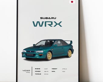 1998年式 スバル インプレッサ 22B STI ポスター | ラリー＆JDMカー