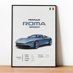 「ローマのフェラーリ」オリジナル・プリント Ferrari roma - Etsy 日本