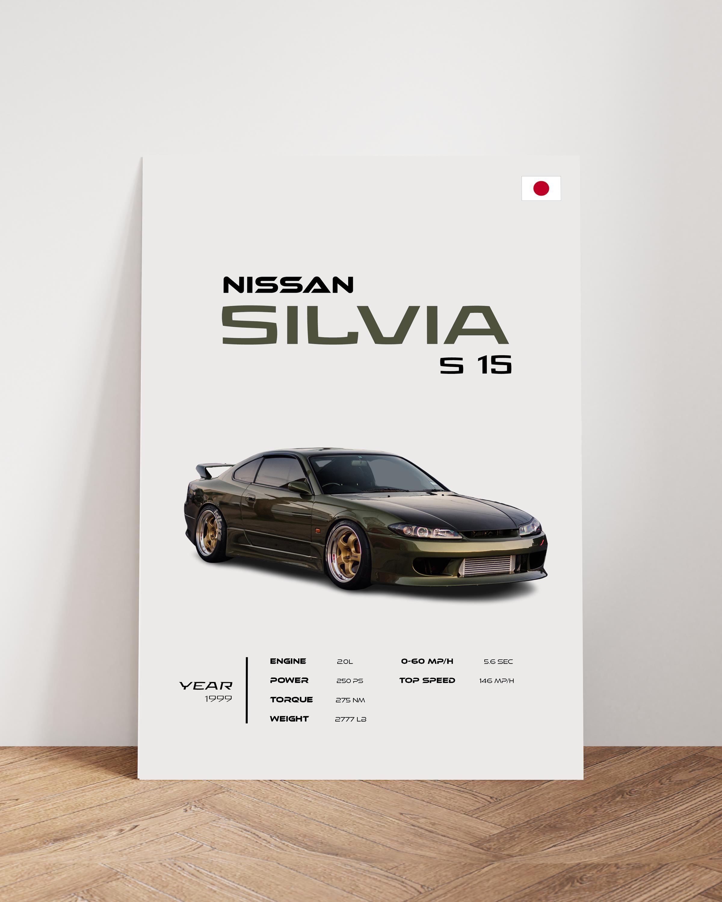 Nissan Silvia S15 Poster, JDM Car Wall Art - Etsy