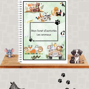 Ready-to-use activity booklet – Animal theme | Educational games & fine motor skills for children aged 2-5