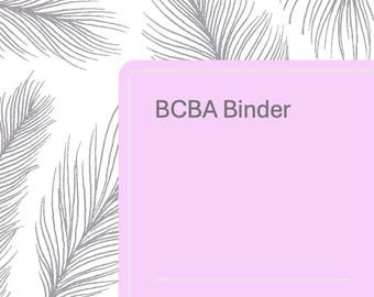 Carpeta de BCBA editable / Seguimiento de carga de trabajo y supervisión (digital)