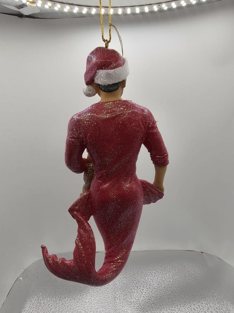Bedtime Santa Merman Ornament - Thumbnail 5