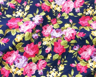 english rose fabric etsy