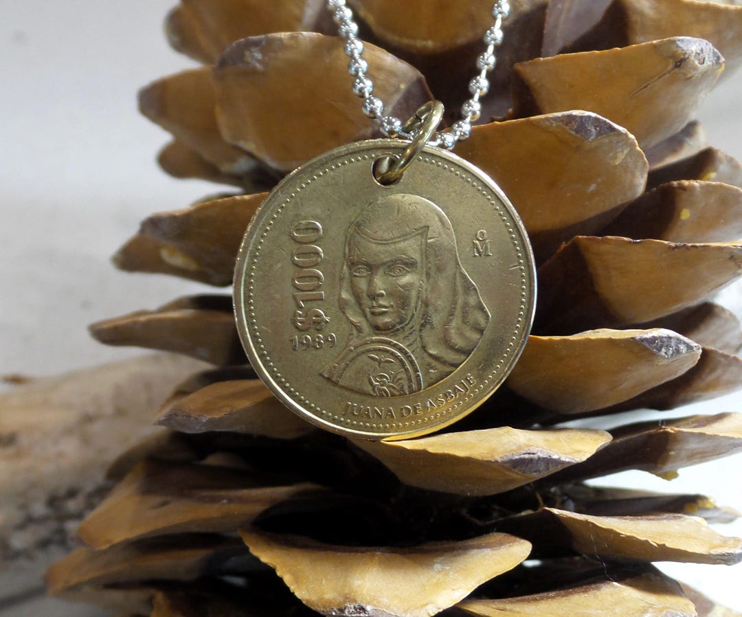 1989 Mexico Mexican 1000 Pesos Bronze Coin on 24