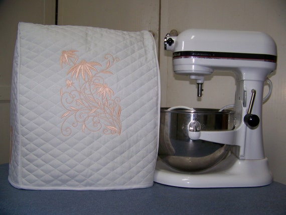 Piped With Pockets Quilted Kitchenaid Mixer Cover 