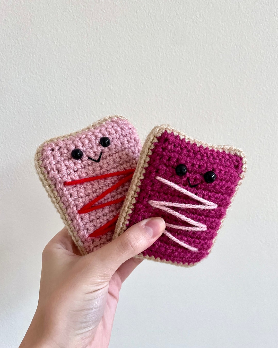 Toaster Pastry Crochet Amigurumi Stress Ball, Poptart Plushie, Play