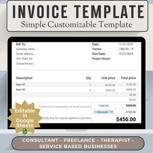 CRM for Small Business | Invoice Template | Client Tracker | Invoice Tracker | Lead Tracker | All In One Template | Google Sheets | Revenue