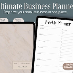 Small Business Digital Planner: Project, Client & Task Management (Digital Download)