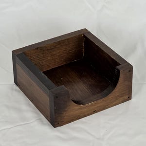 wooden napkin holder, wood napkin tray, farmhouse table napkin holder, bar decor, restaurant decor, home decor, rustic wood napkin holder