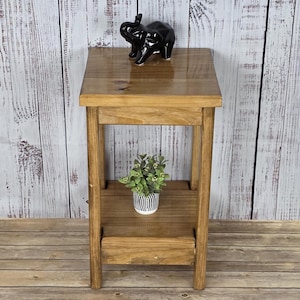 Wood end table, modern end table, contemporary wood table, rustic end table, nightstand, Accent table, Side table, Chairside table