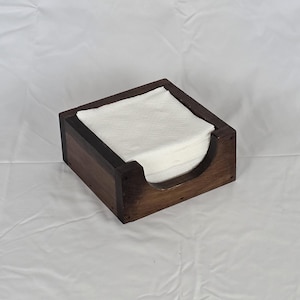 wooden napkin holder, wood napkin tray, farmhouse table napkin holder, bar decor, restaurant decor, home decor, rustic wood napkin holder