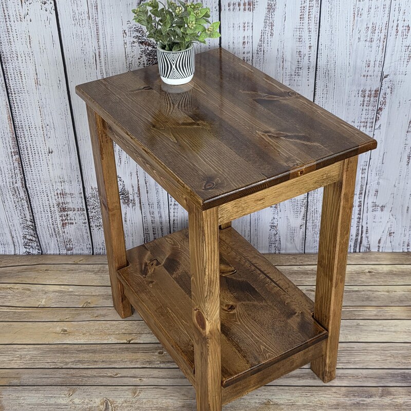 Rustic Rectangular End Table Rustic End Tables - Etsy