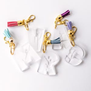 Portachiavi ginnasta in acrilico personalizzato / Regalo iniziale personalizzato / Portachiavi trasparente inciso / Regali di squadra / Apprezzamento per l'allenatore di ginnastica