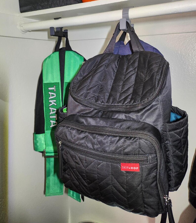 Space-saving Double Hook for Bags, Backpacks, and Purses – Durable 3d ...