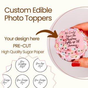 Custom Edible Photo Toppers – 1.5&quot; or 2” Pre-Cut Images