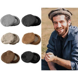 Pakol Cap - Authentic 100% Wool, Pakol Winter Hat | Timeless Style