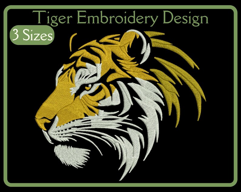 Tiger Fan Embroidered Tiger Face Set main image 1