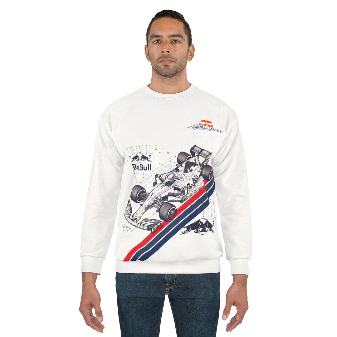Red Bull Racing Unisex Sweatshirt, Formula 1 Car Graphic Crewneck ...