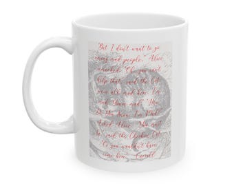 Alice in Wonderland Mug- Cheshire Cat, All Mad Here, Literary Mug, Gift for Book Lover, Coffee or Tea, Lewis Carroll, Classics