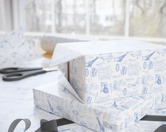 Personalised Safari Wrapping Paper | Name/Age Gift Wrap