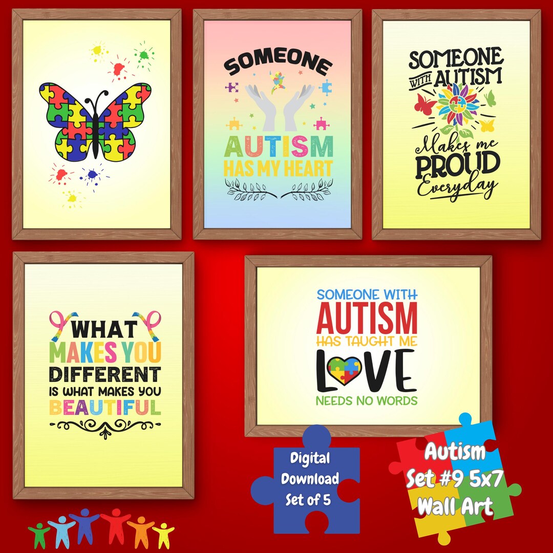 Autism Set #9 Printable Wall Art | Autism Awareness | Autism Mom ...