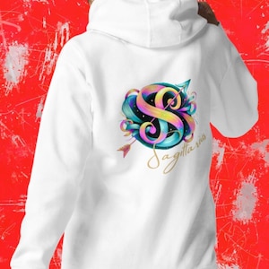 Sagittarius Graphic Hoodie - Trendiges Sternzeichen Design für Astrologie-Fans