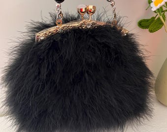 OSTRICH feather boots