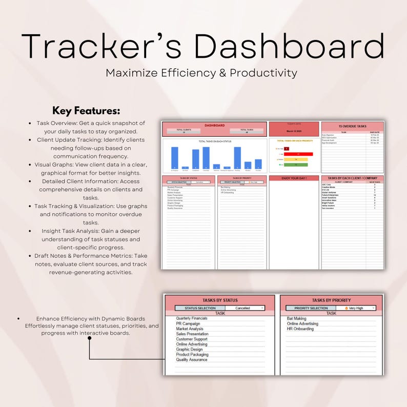 Assignment Tracker, Business Planner, Checklist Template, Daily Planner, Daily Schedule, Daily To Do List, Digital To Do List, Task Tracker, To Do List, To Do List Template, Weekly Planner, Task Management, Productivity Tool